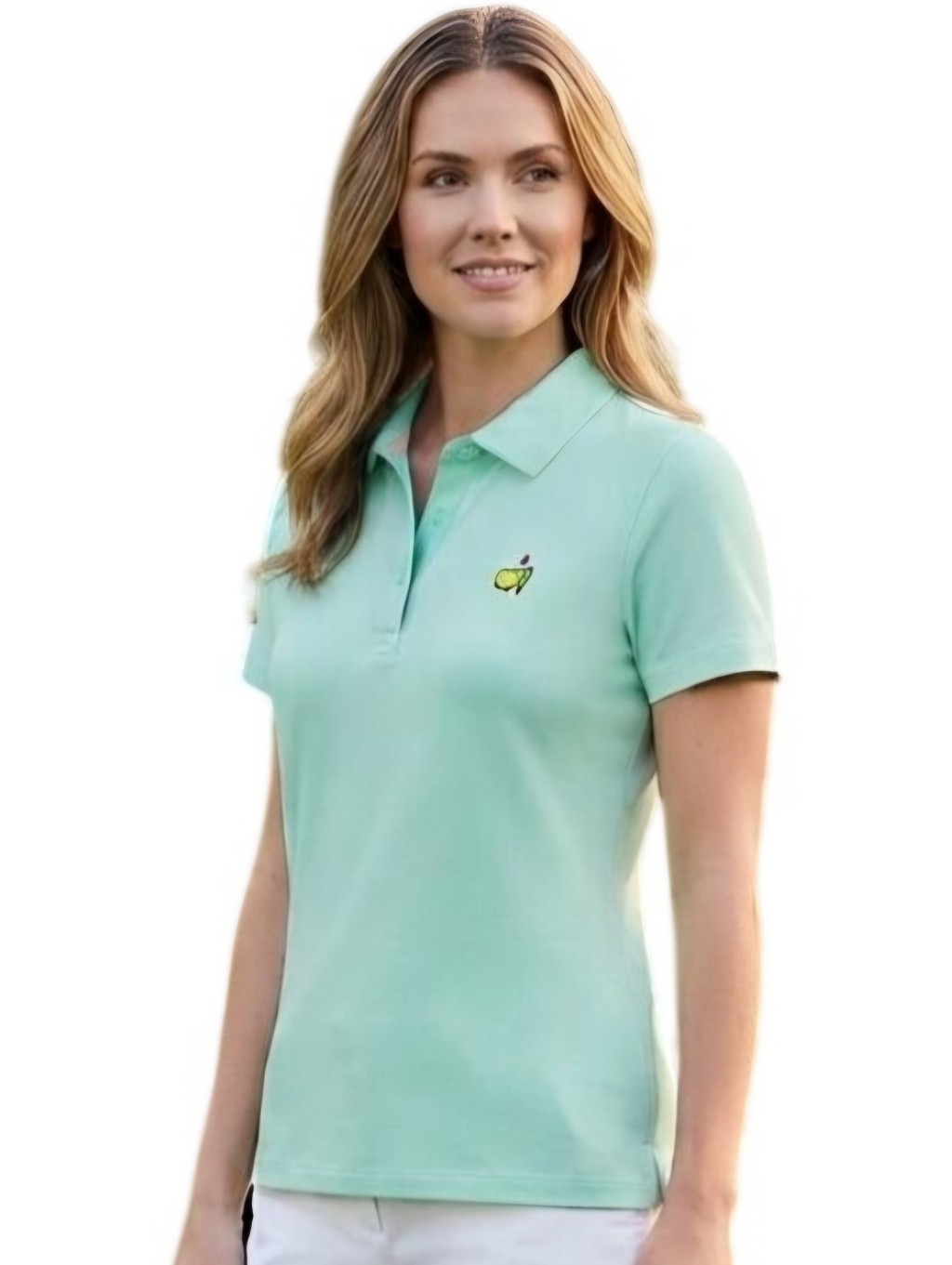 Magnolia Lane Collection Master's Logo Augusta Golf Mint Polo Shirt Size S